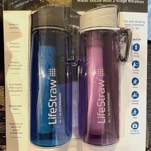 LifeStraw Water Bottles BPA-Free -  2 pack